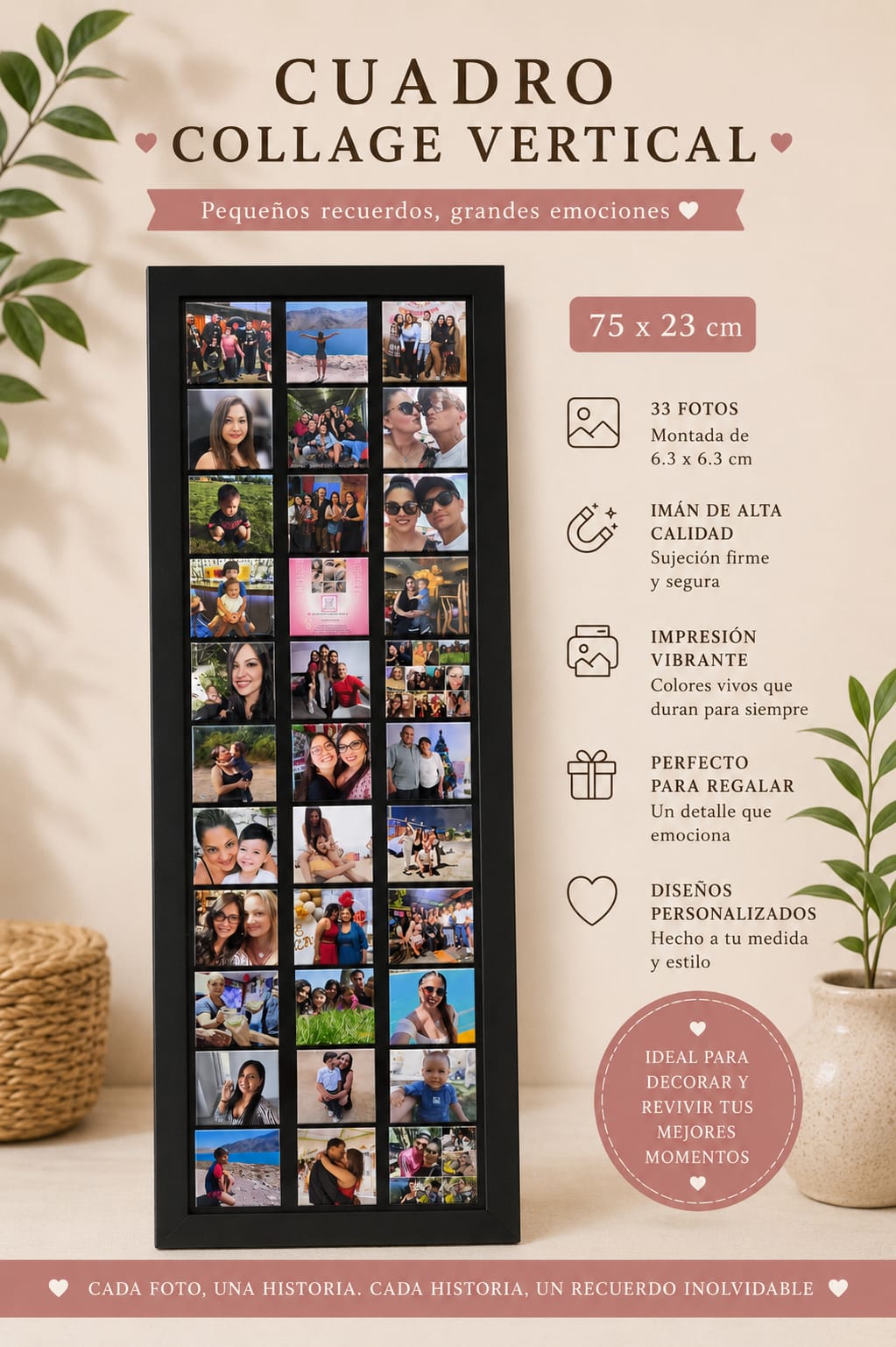 Marco Collage Vertical Premium Metalico