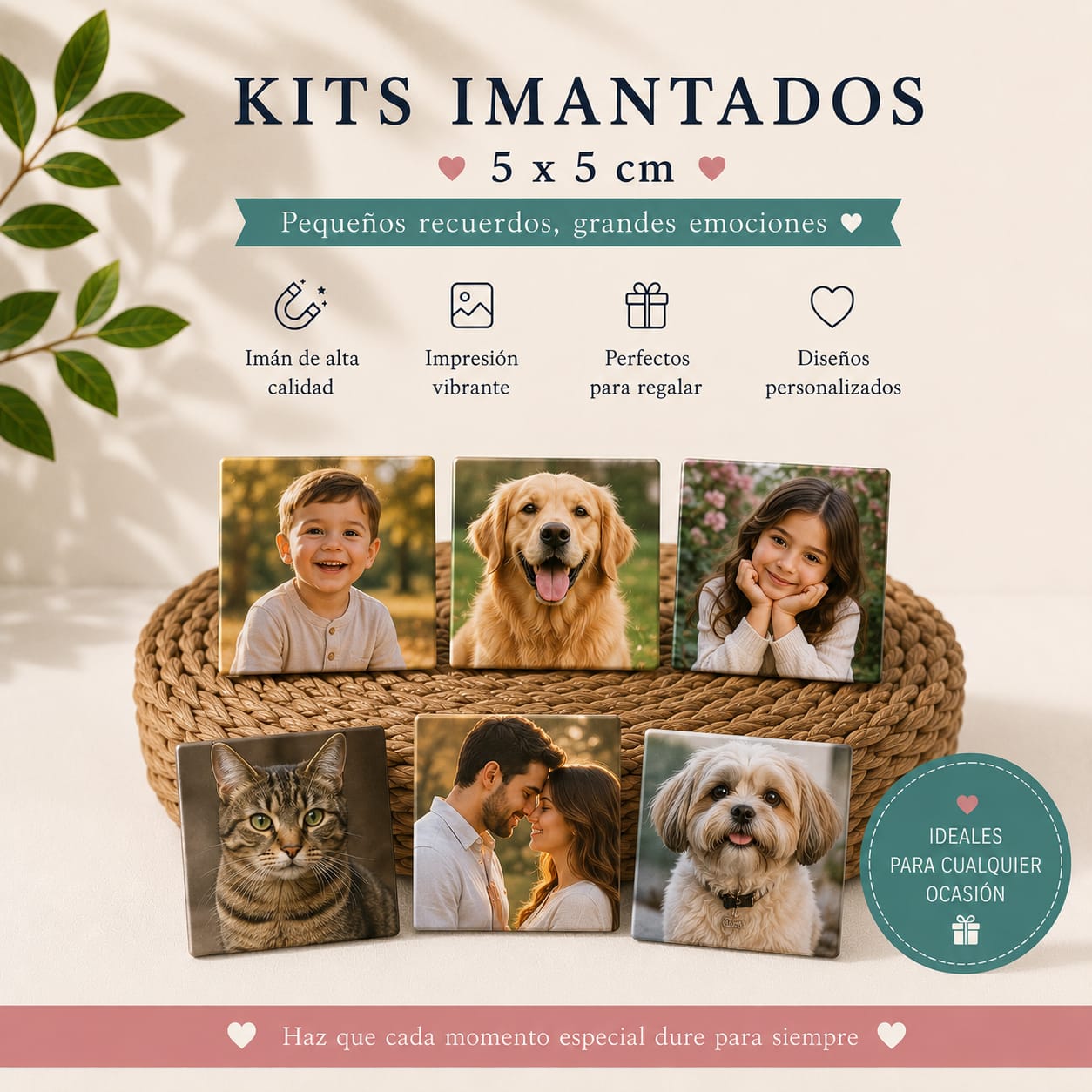 Kit Imantados 5x5cm