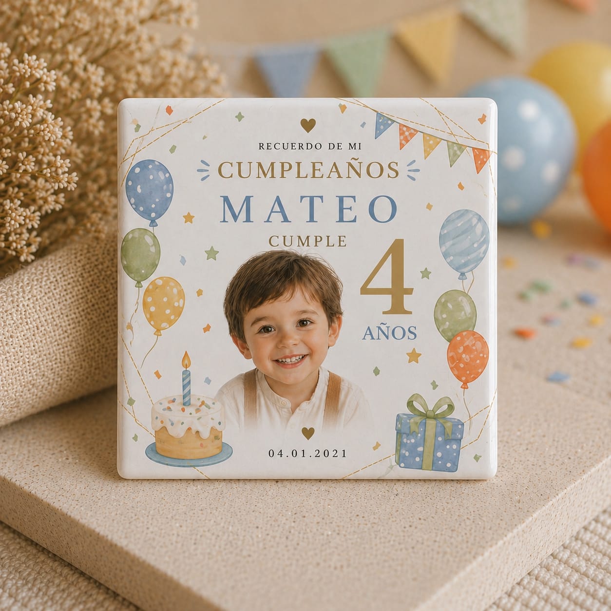Kit 30 Fotos Imantadas 6.3x6.3cm - Cumpleaños