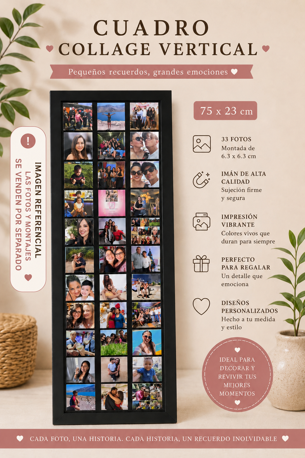 Marco Collage Vertical Premium Metalico